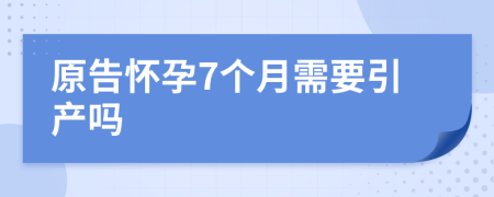 原告怀孕7个月需要引产吗