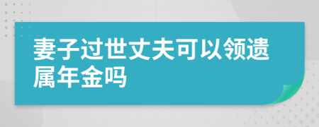 妻子过世丈夫可以领遗属年金吗