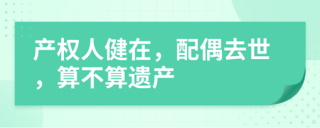 产权人健在，配偶去世，算不算遗产