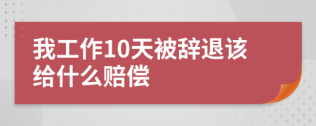 我工作10天被辞退该给什么赔偿