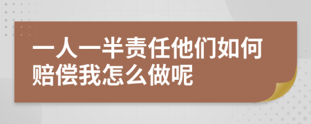 一人一半责任他们如何赔偿我怎么做呢