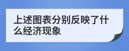 上述图表分别反映了什么经济现象