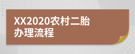 XX2020农村二胎办理流程