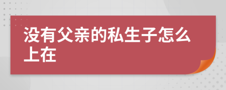 没有父亲的私生子怎么上在