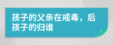 孩子的父亲在戒毒，后孩子的归谁