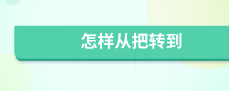 怎样从把转到