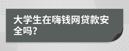 大学生在嗨钱网贷款安全吗？