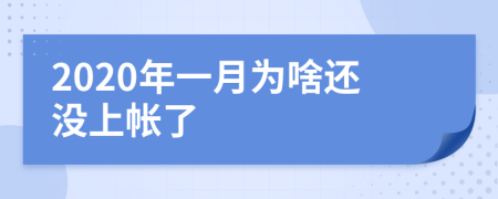 2020年一月为啥还没上帐了