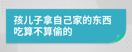 孩儿子拿自己家的东西吃算不算偷的