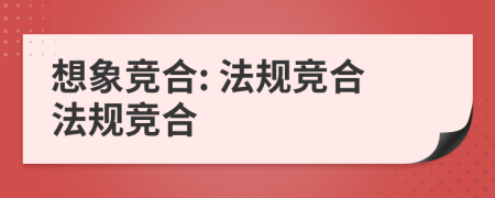 想象竞合: 法规竞合法规竞合