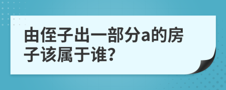 由侄子出一部分a的房子该属于谁？