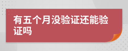 有五个月没验证还能验证吗