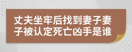 丈夫坐牢后找到妻子妻子被认定死亡凶手是谁