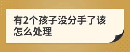 有2个孩子没分手了该怎么处理