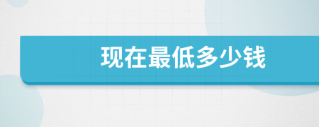 现在最低多少钱