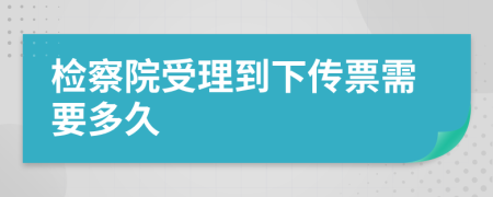 检察院受理到下传票需要多久