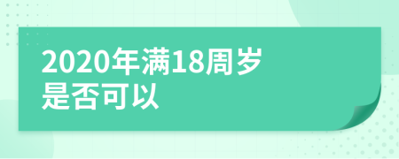 2020年满18周岁是否可以