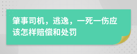 肇事司机，逃逸，一死一伤应该怎样赔偿和处罚
