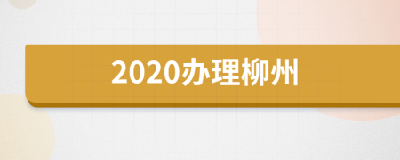 2020办理柳州