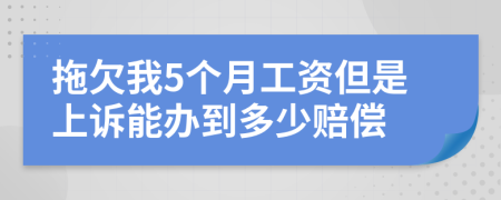 拖欠我5个月工资但是上诉能办到多少赔偿