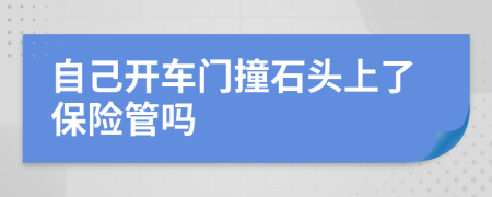 自己开车门撞石头上了保险管吗