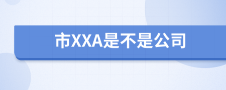 市XXA是不是公司