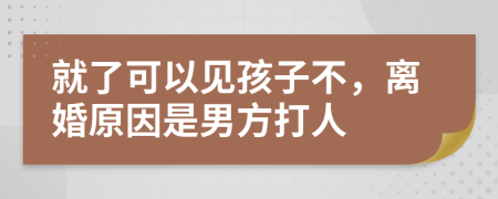 就了可以见孩子不，离婚原因是男方打人