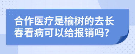 合作医疗是榆树的去长春看病可以给报销吗？