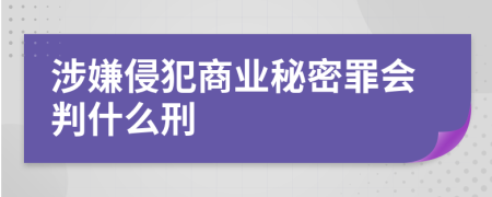 涉嫌侵犯商业秘密罪会判什么刑