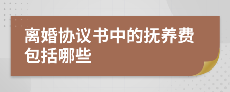 离婚协议书中的抚养费包括哪些