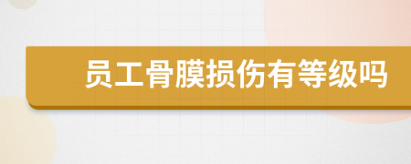 员工骨膜损伤有等级吗