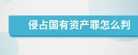 侵占国有资产罪怎么判