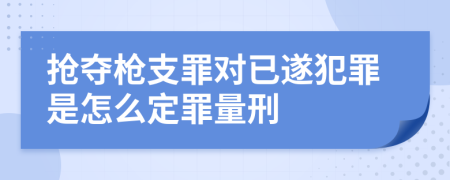 抢夺枪支罪对已遂犯罪是怎么定罪量刑