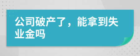 公司破产了，能拿到失业金吗