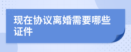 现在协议离婚需要哪些证件