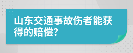 山东交通事故伤者能获得的赔偿？