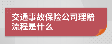 交通事故保险公司理赔流程是什么