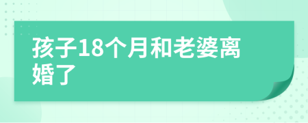 孩子18个月和老婆离婚了