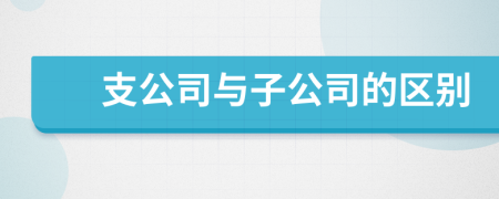 支公司与子公司的区别