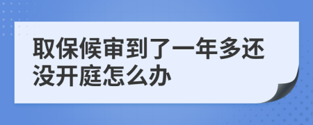 取保候审到了一年多还没开庭怎么办