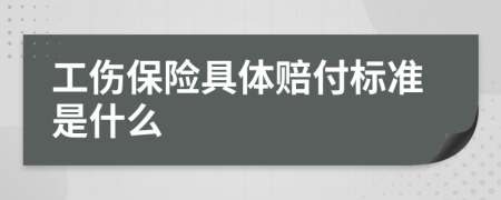 工伤保险具体赔付标准是什么