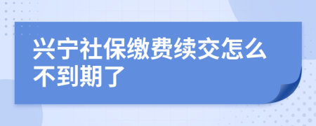 兴宁社保缴费续交怎么不到期了