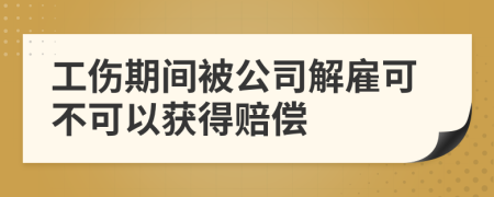 工伤期间被公司解雇可不可以获得赔偿