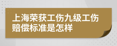 上海荣获工伤九级工伤赔偿标准是怎样