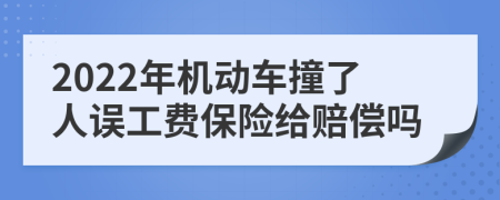 2022年机动车撞了人误工费保险给赔偿吗