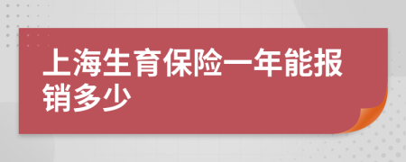 上海生育保险一年能报销多少