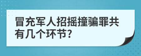 冒充军人招摇撞骗罪共有几个环节?