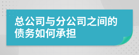 总公司与分公司之间的债务如何承担