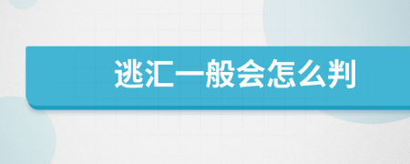逃汇一般会怎么判