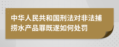 中华人民共和国刑法对非法捕捞水产品罪既遂如何处罚